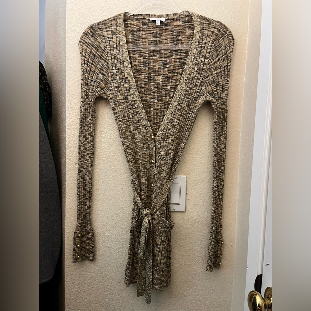 Cache Multitone Knit Cardigan